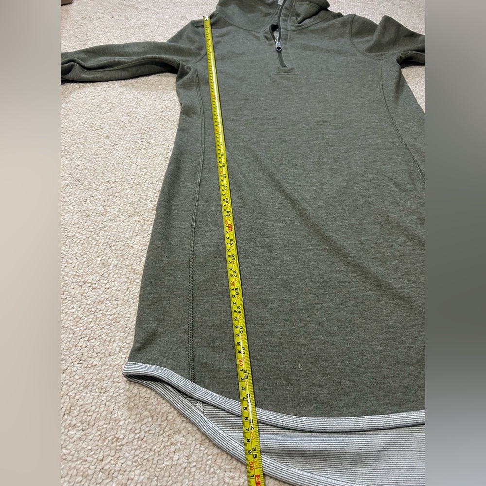 Tommy Bahama Tobago Bay half-zip sweatshirt dress in a tea leaf reversible small - Picture 15 of 15